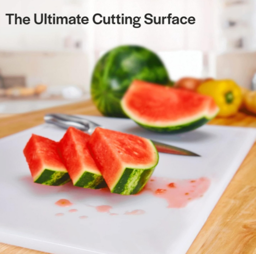 Thirteen Chefs Cutting Boards for Kitchen - 18 x 12 x .5" White Color NWT